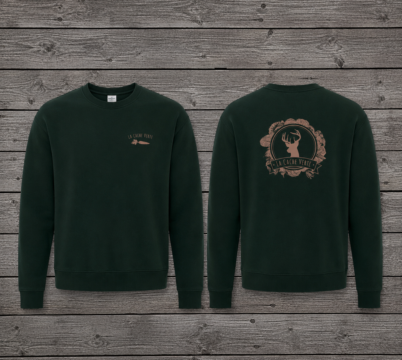 Crewneck vert foncé